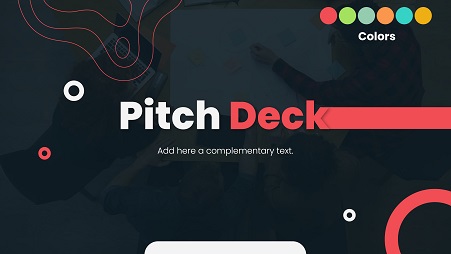 Abstract and Creative Colorful Pitch Deck Presentation Template