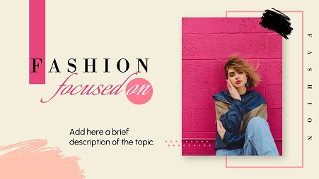 Beige, Pink and Black Vintage and Aesthetic Fashion Presentation Template